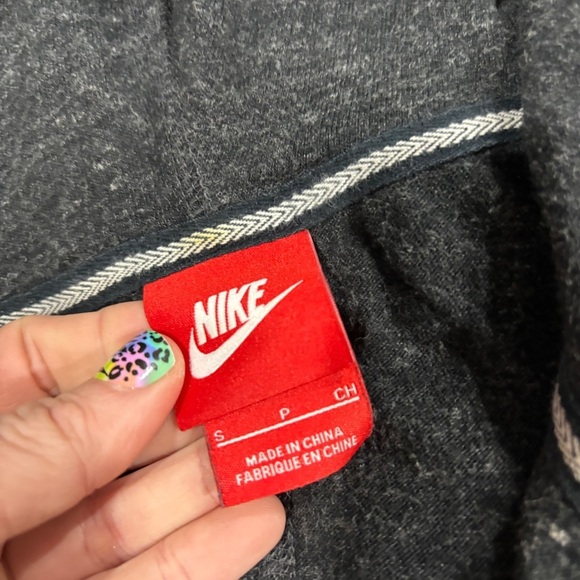 Nike Sportswear Gym Vintage organic cotton Full Zip gray hoodie Woman’s Small - Picture 8 of 13